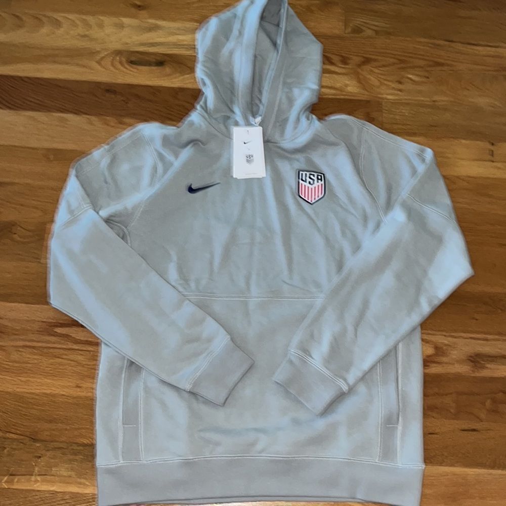 Nike NEW Team USA MNT Soccer Soft Fleece Travel Hoodie Hooded Sweater Sweatshirt - Picture 5 of 8